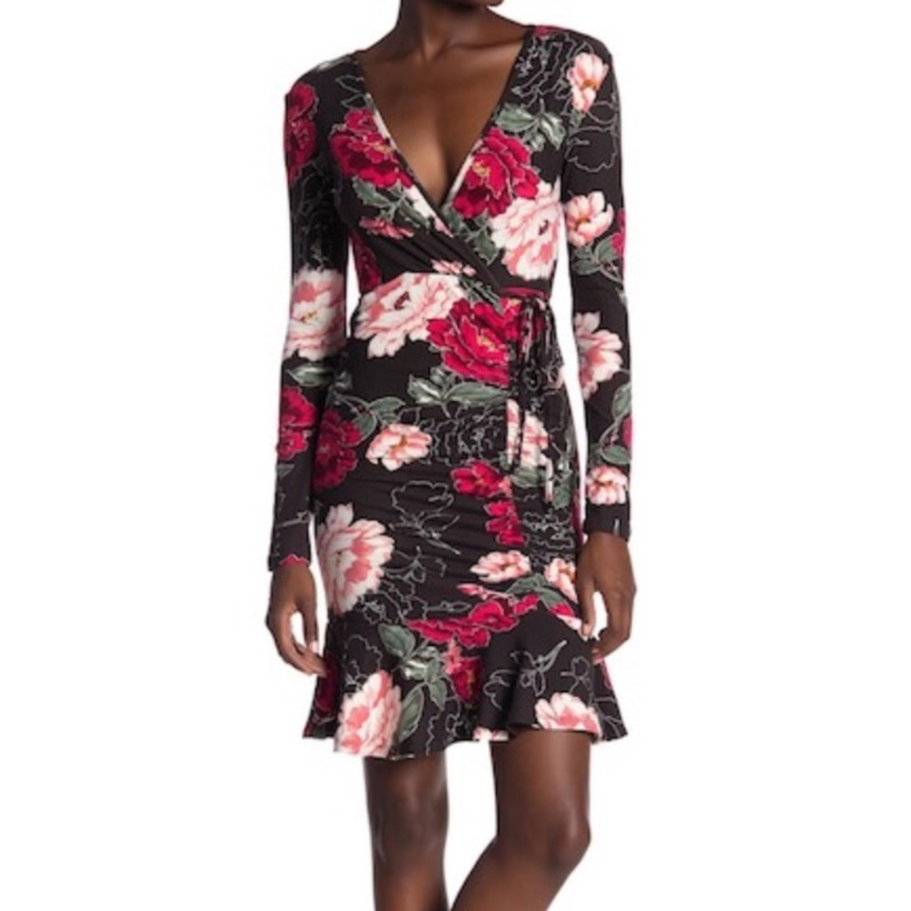 NEW Floral Bodycon SalsaTango Party Dance Dress